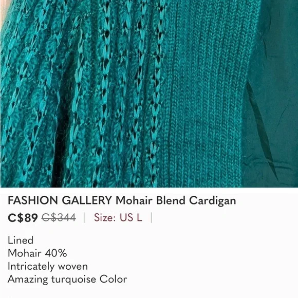 Vintage -Mohair ribbon sweater - Picture 3 of 3